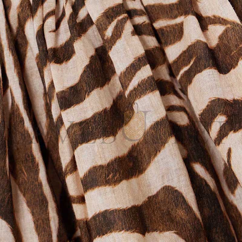 ZIMMERMANN WANDERLUST LANTERN BELTED PRINTED COTTON MINI DRESS 